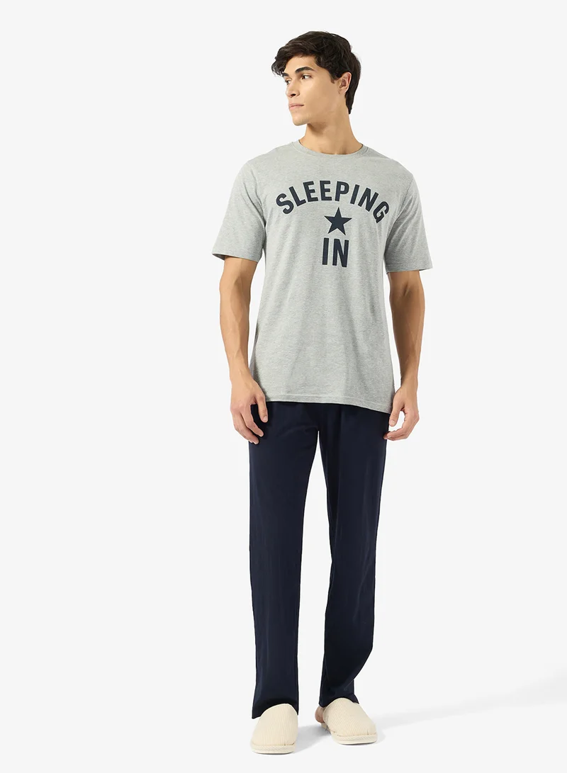 Seventy Five  Regular fit tee and Pant set for Men | Best Price UAE